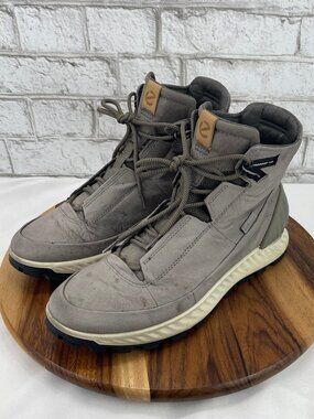 Ecco Exostrike M Dyneema Mens Sz. 10/44 Gray Waterproof Hiking Boots